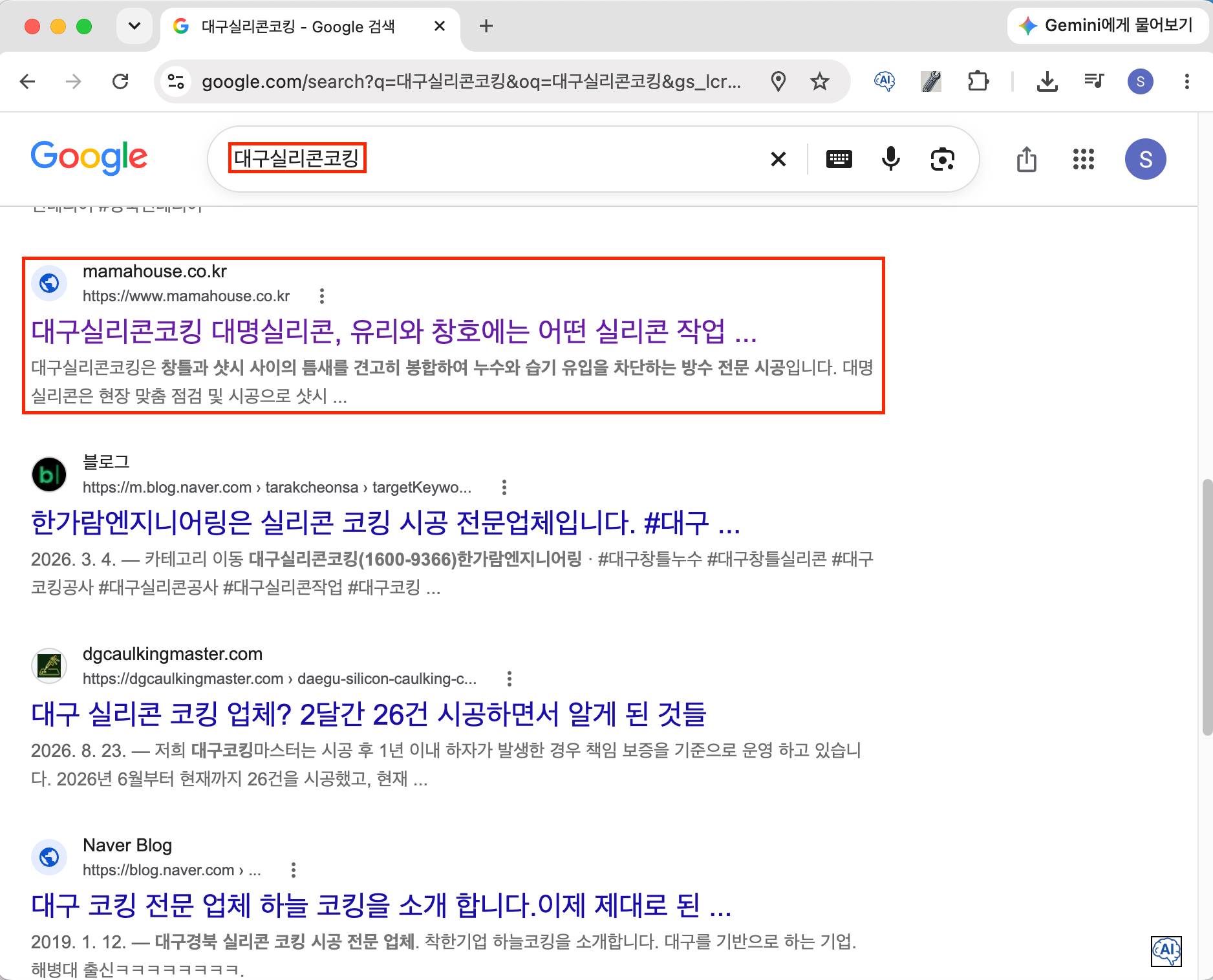 대명실리콘 웹블로그 검색 노출 이미지 3